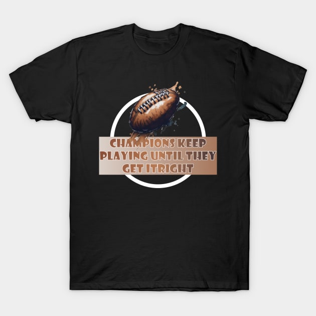 american football T-Shirt by AOAOCreation